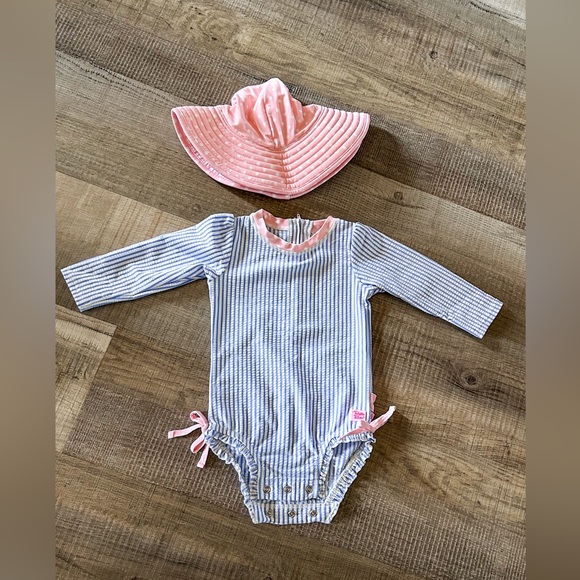 Ruffle Butts Other - Ruffle Butts swim suit and sun hat